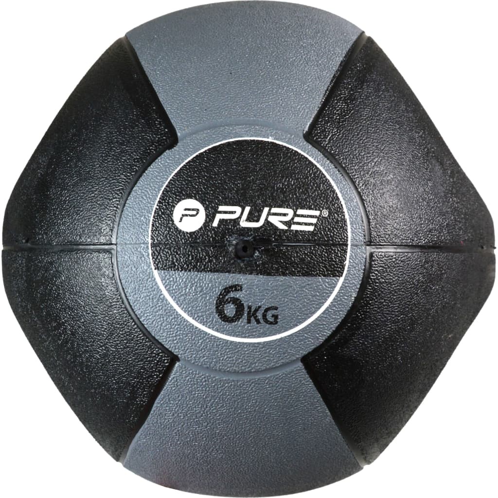 Pure2Improve Medicine Ball with Handles 6 kg Grey
